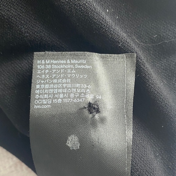 H&M Black Button Down Polo Shirt - Picture 8 of 8